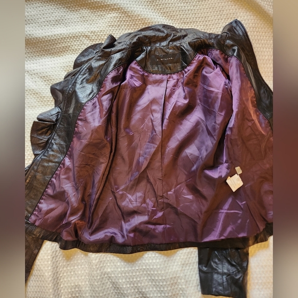 Elie Tahari Leather Jacket - Picture 7 of 12